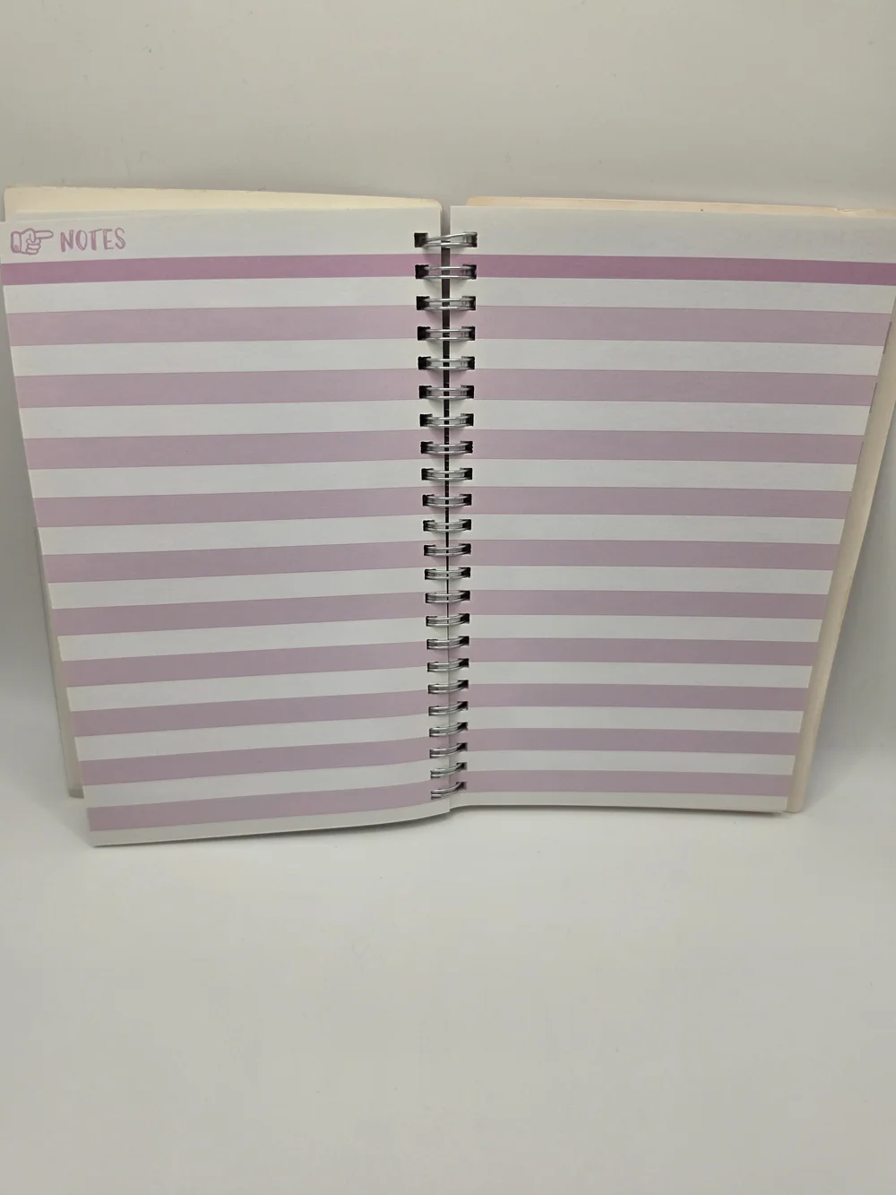 Pep Rally Purple White Lined Spiral Assignment Notebook - Softcover Organizer